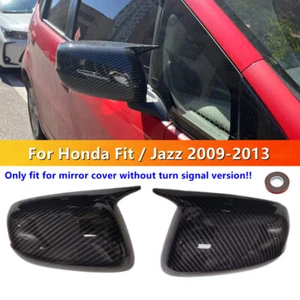 Carbon Fiber OX Horn Rearview Side Mirror Cover For Honda Fit / Jazz 2009-2013 - Picture 1 of 11