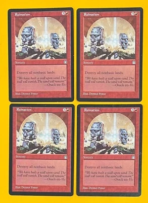 MTG RUINATION (x 4) Stronghold (OldManMTG 006-099) - Image 1 of 2