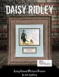 Daisy Ridley Rey Signed Star Wars The Force Awakens Photo Custom Framed JSA II - Picture 1 of 12