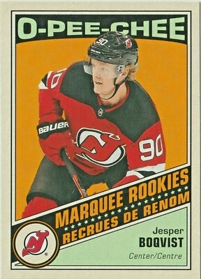 Jesper Boqvist 2019-20 OPC Retro Marquee Rookies Update #649 New Jersey Devils - Image 1 of 2