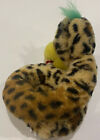 VINTAGE SNAKE STUFFED ANIMAL PLUSH Soft TOY Yellow Brown 6” Cheetah Print