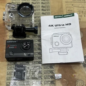 CamPark Xtreme I+ UHD 4K Action Camera + 64GB Micro SD w/ Instructions - Picture 1 of 22