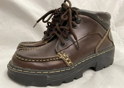 G.H. Botas Bass & Co Kelson para niños talla 6,5 cuero marrón con cordones Foto 1 de 4