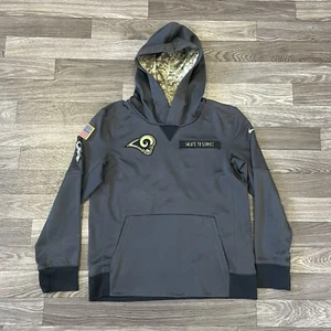 Nike Los Angeles Rams Salute To Service Hoodie Sweatshirt Youth Medium Camo - Picture 1 of 8