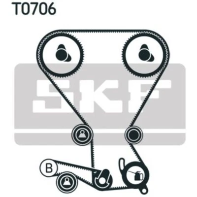 SKF Kit Cinghia Distribuzione per Mitsubishi Eclissi I D2_A 2.0i 16V 2.0 Turbo - Immagine 1 di 2