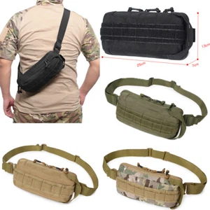 Tactical Molle Waist Pack Storage Crossbody Bag Waist Grocery Bag for Outdoor US - Picture 1 of 21