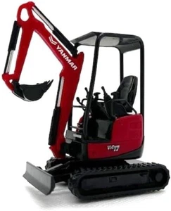YANMAR ViO17 Pull Back Mini Excavator 1/34 Toy Model Construction Vehicle Japan - Picture 1 of 8