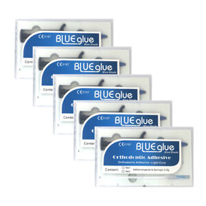 5Packs Dental Orthodontic Adhesive Light Cure Band Cement Blue Glue Sale 5Packs 