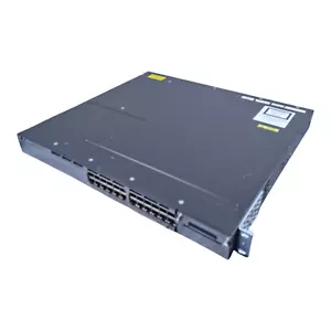 Cisco WS-C3750X-24P-S V03 Ethernet-Switch 1Gbps - Picture 1 of 5