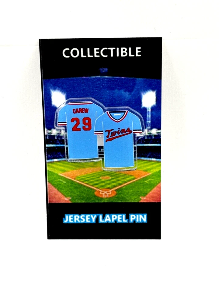 Minnesota Twins Rod Carew jersey lapel pin-Classic Collectable - Image 1 of 1