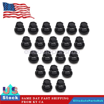 Cubiertas de tuerca de 20 piezas tapa negra para GMC Jimmy Sonama Chevrolet S10 Blazer Foto 1 de 4