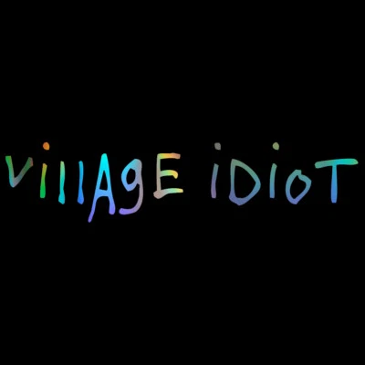 Divertidas pegatinas de coche Village Idiot Broma parachoques ventana vinilo arte pegatina extraíble Foto 1 de 4