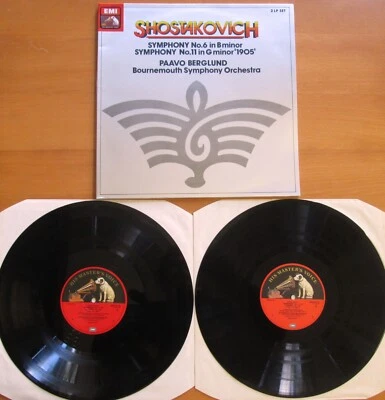 SLS 5177 Shostakovich Symphony no. 6 & 11 Paavo Berglund NEAR MINT 2LP EMI - Image 1 of 4