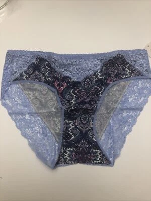 Soma Embraceable Lace Hipster NWT Paisley Array Ivory Mini Size L - Image 1 of 4