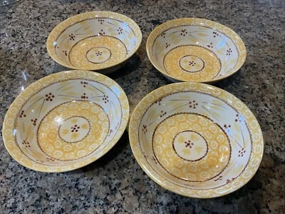 Cuenco de cereales Temptations Old World amarillo, 4 piezas  Foto 1 de 3