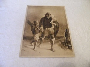 JOZEF ISRAELS 1924 ORIGINAL HALF TONE ART PRINT - Picture 1 of 2