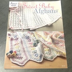 Folleto de ganchillo Sweet Baby Afghans Annie's plegable único # 885285 en muy buena condición - Imagen 1 de 1