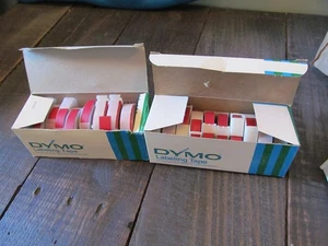 Dymo 3/8" Home Label Maker Tape Matte Red VTG - Picture 1 of 3