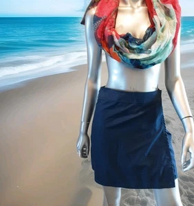 RIPSKIRT-Hawai-Sz XS Skirt Length 1 Mini-Wrap-Deep Ocean Blue-Beach Travel Fun - Picture 1 of 7