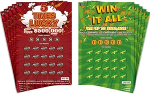 Schwangerschaftsankündigung Rubbeln gefälschte Lottoscheine, 4" x 6", Mix  - Bild 1 von 7