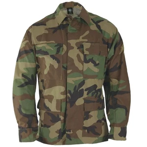 Propper Men's Woodland Camo Uniform BDU Coat Jacket LR - Picture 1 of 6