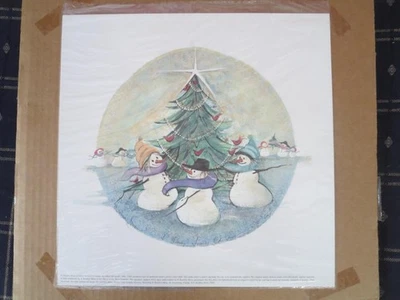 P. Buckley Moss 2004 A Frosty Family Christmas Limited Lithograph (#900-849) - Image 1 of 4