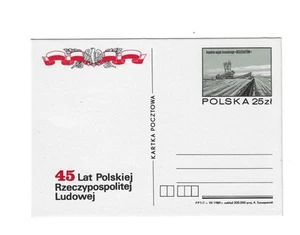 POLAND Mint Post card "45 lat Polskiej..." - 25 zl - Picture 1 of 2