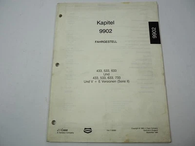Case IHC 433 533 633 733 V / E Serie II Fahrgestell Werkstatthandbuch 1990 - Bild 1 von 3