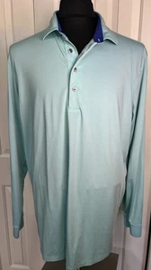 Greyson Golfpullover Polo Herren Langarm Mintgrün XL - Bild 1 von 7