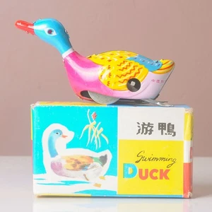 Clockwork Tinplate Swimming Duck, MS042, Made In China, Untested, NO KEY - Picture 1 of 24
