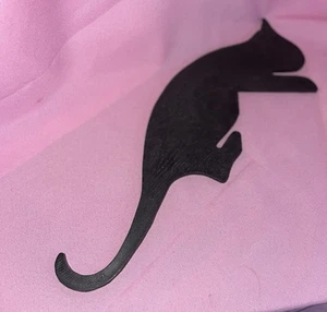 Siluetas de esquina vintage Sam Young Black Cats 1987 puerta ventana arte de pared - Imagen 1 de 4