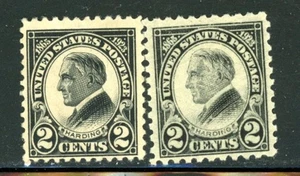 US Scott # 610, 612 - MH - schöne Zentrierung - CV = 15,50 $ (9-C254) - Bild 1 von 2