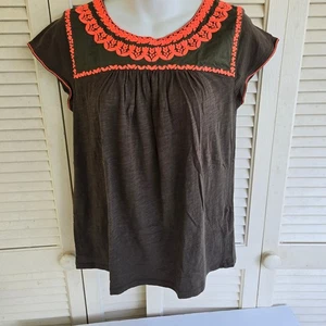 Top Jersey Boden Fern 100% Algodón Campesino Calce Relajado Manga Corta *Defectuoso - Imagen 1 de 13