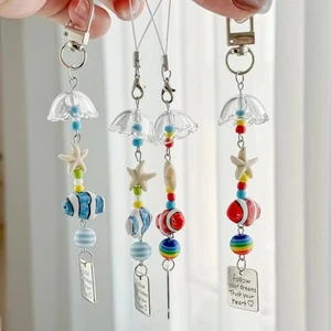 Waterproof Lucky Fish Keychain Anti-lost Mobile Lanyard New Bag Pendant - Photo 1 sur 12