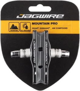 Jagwire Mountain Pro Black Rim Brake Pads - All-Weather Cartridge Replacement - Picture 1 of 1