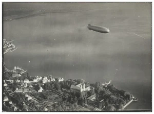 ZZ-3015/ Friedrichshafen Luftschiff  Zeppelin  Foto Luftbild 18 x 13 cm ca.1938 - Picture 1 of 2