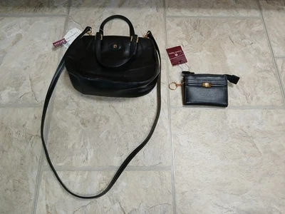 Bolso de Mano Etienne Aigner Vintage con Correa Bolso de Hombro de Cuero Negro con Cartera Foto 1 de 4