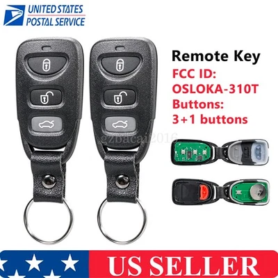 2 Para 2005 2006 2007 2008 2009 2010 2011 Hyundai Sonata Mando a Distancia Llavero Foto 1 de 4