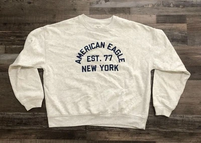 Sudadera de cuello redondo American Eagle Outfitters para mujer manga mediana larga Foto 1 de 4