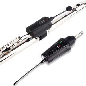 DT-5 Flute Microphone Instrument UHF Wireless Mic Micro-Gooseneck Pick Up Rec... - Picture 1 of 6