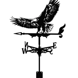 Stainless Steel Bald Eagle Weathervane, 50 * 35CM Retro Garden Stake Weather ... - Picture 1 of 6