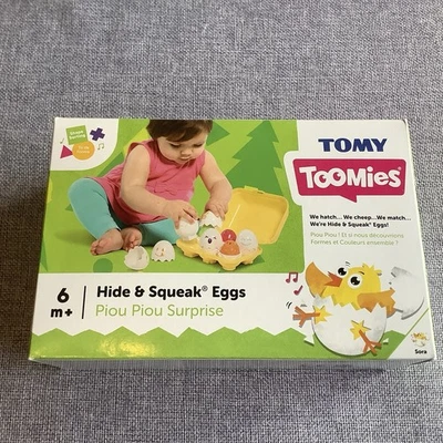 Tomy - Toomies Hide & Squeak Eggs Activity Toy 6m+ (Brand New Boxed) - Image 1 of 4