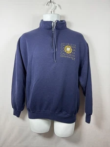 Vintage 80s 90s H.Wolf & Sons UC Santa Barbara Navy Blue Sweatshirt Men’s Sz XL - Picture 1 of 5