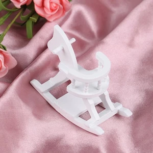 1/12 Dollhouse Miniature Wooden Rocking Horse Chair Furniture Accessories Toy Gj - Picture 1 of 12