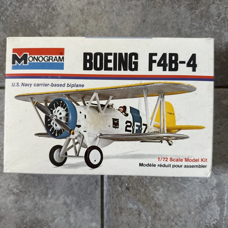 Kit modelo Boeing F4B-4 1979 monograma en caja original escala 1:72 contenido sellado Foto 1 de 4