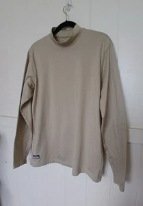 Under Armour Tactical ColdGear Fitted Compression Shirt Mens L Tan Long Sleeve - Picture 1 of 13