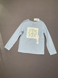 Cat & Jack Girls' Long Sleeve Graphic T-Shirt Flower Peace Sign Size MEDIUM (8) - Picture 1 of 12