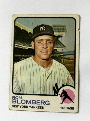 1973 Topps - Ron Blomberg #462 - HORRIBLE CONDITION - YANKEES - Image 1 of 4