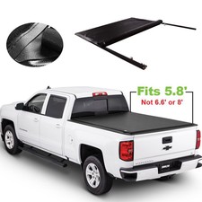 Black Leather Tonneau Cover Truck Bed Accessories For Sale Ebay