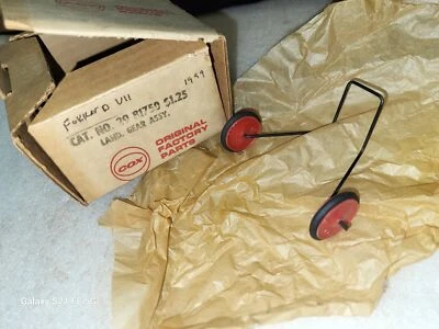 NOS Cox Fokker D VII Tether Gas Engine Airplane Red Landing Gear #81750 - Image 1 of 4
